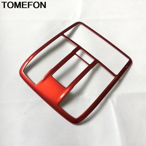 TOMEFON Interior For Mazda CX-3 CX3 2015 2016 2017 2018 Inner Roof Reading Light Frame Reading Lamp Cover Car Trim ABS Chrome