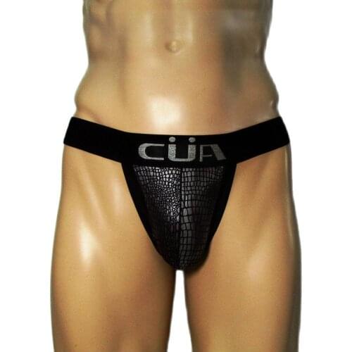 Sissy Panties Sexy Mens Underwear Hip Out Thong Crocodile Pattern G-String Erotic Briefs Jock Cuecas Ropa Interior Hombre