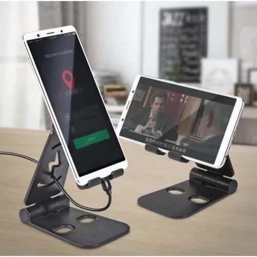 Universal Foldable Desktop Desk Stand Holder Mount Plastic for Cell Phone Tablet Pad d18