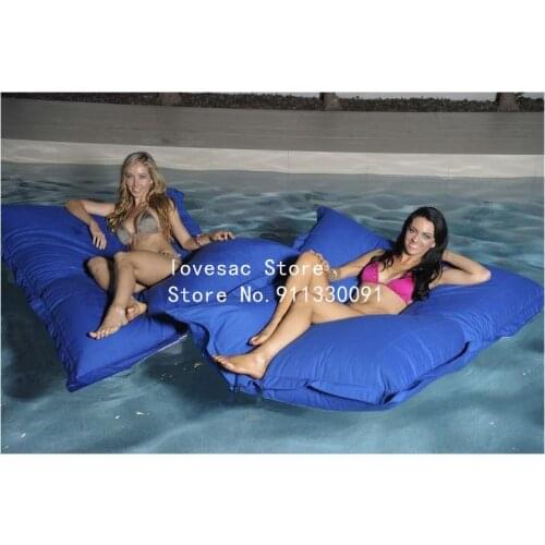 Waterproof Extra Large Pool Floats Adult Bean Bag Outdoor Lounger Chair, lake or sea swimming bean bag chair cover