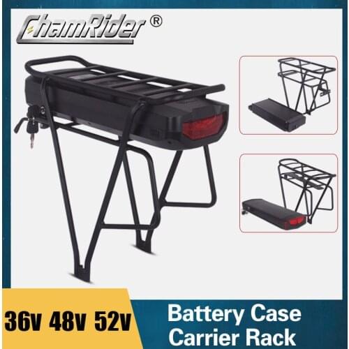 48V ebike battery case 36V 52V Electric bike battery box Double Layer luggage rack Shanshan Plastic