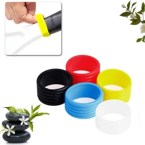 5 Pcs Sport Racket Handle Rubber Ring Stretchy Tennis Racquet Band Overgrips Tennis Sports Accessories