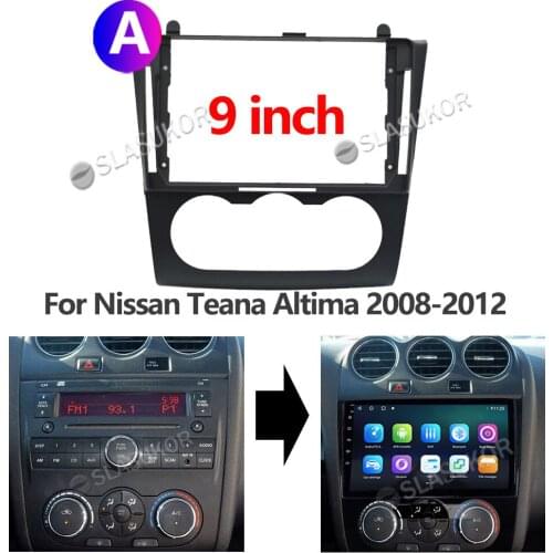 9 inch For Nissan Teana Altima 2008 2009 2010-2012 Wires Board Control Stereo Panel Dash Installation DVD Frame 2din Double Din