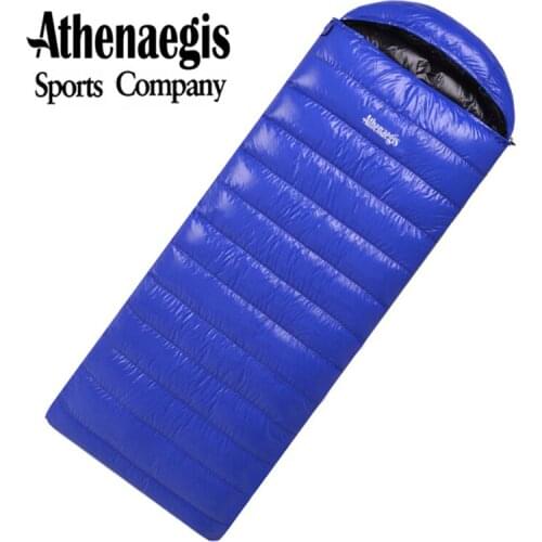 Athenaegis New Arrival White Goose Down 2800g/3000g filling Spliced Envelope Adult Waterproof Sleeping Bag