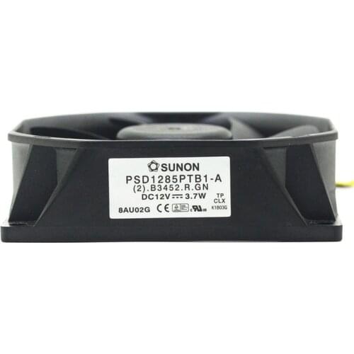 Free Shipping For Sunon PSD1285PTB1-A (2).B3452.R.GN DC 12V 3.7W 3-wire 3-pin connector 80mm 85x85X25mm Server Square fan