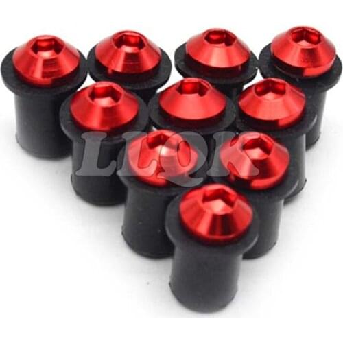 Motorcycle CNC Windshield Spike Bolts Screw M5 Nuts accessories for Suzuki TL1000R 98-03 SV1000 S 03-07 GSXR1300 99-07 GSF1200