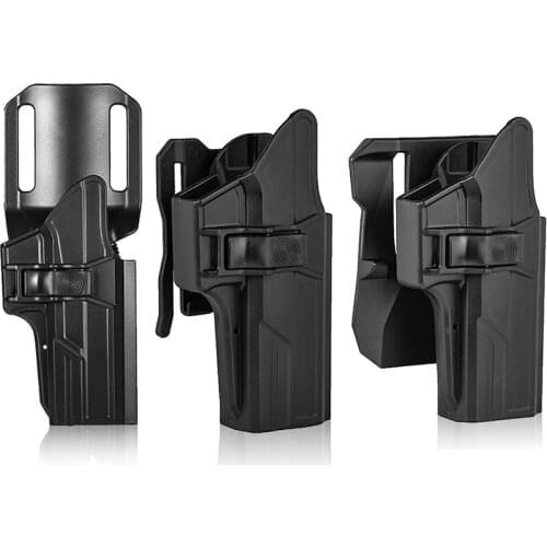 Tactical Drop Thigh Gun Holster for Glock 17 22 31 Gen1-4 Pistol Case Holster 360 Degree Rotation Waist Paddle Loop Chest Carry