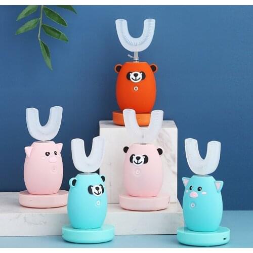 Cartoon Baby Electric Toothbrush Bear Infant Baby Toothbrush Silicone Brush Training Cepillos De Dientes Child Toothbrush AC50YS