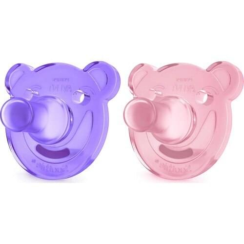 Philips Avent Soothie New Newborn Pacifier 0-3 Moon Girl