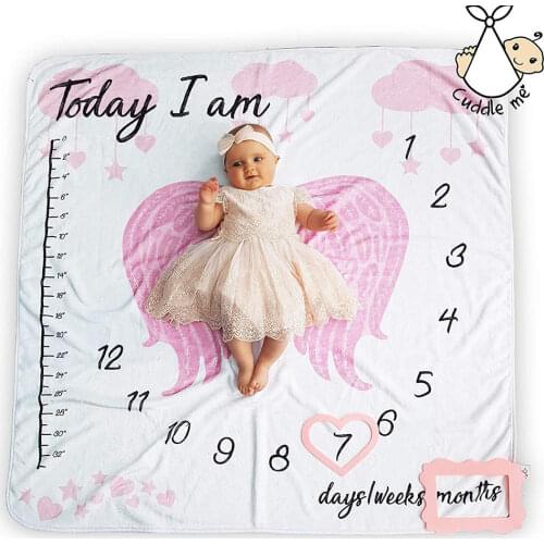 Infant Baby Photo Blanket Photography Prop Backdrop Cloth Calendar Newborn Boys Girls Photos Accessories C5AF