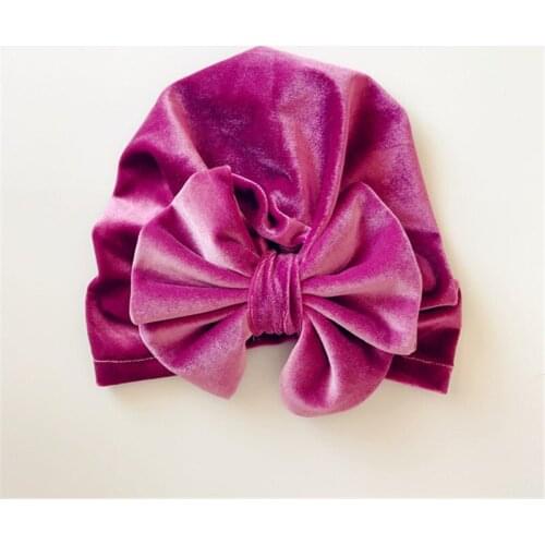 Children Baby Girls baby hats Boho Hat Beanie Scarf Turban Head Wrap Cap newborn photography props Velvet cap beard