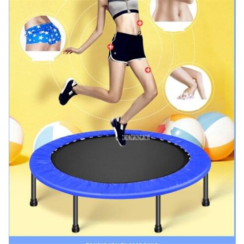 Children Fitness Trampoline For Home Storage Elastic Thickly Padded Cover Offer More Safety Size 60 inch PVC Material MK-60