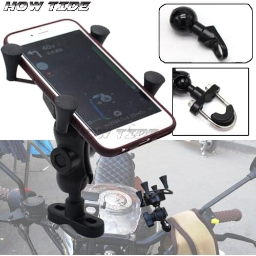For KAWASAKI ER-6N KLE 650/1000 VERSYS W800/SE VN650 Vulcan Motorcycle GPS Navigation Frame Mobile Phone Mount Bracket