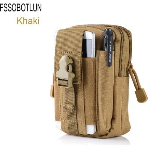 FSSOBOTLUN,Outdoor Camping Climbing Bag Tactical Military Molle Hip Waist Belt Case for Blackview A7Pro/A9 Pro/BV4000/BV7000/P6