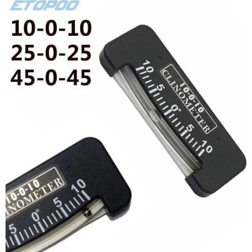 25-0-25 Inclinometer 45-0-45 Tilt Gauge Slope Locator Dual Scale Multi-Purpose Angle Indicator Trail Inclinometer