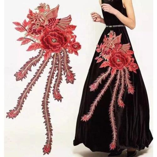 Sexy Flower Collar Sew on Patch Applique Badge Embroidered Lace Dress Cheongsam Clothes Decor Accessories DIY Handmade materials