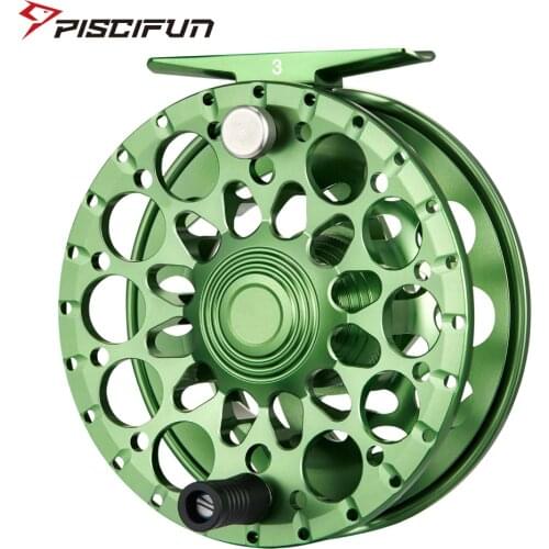 Piscifun Crest Fly Reel 5/6 7/8 9/10 Fully Sealed Drag CNC Machined Aluminium Alloy Right Left Hand Retrieve Fly Fishing Wheel