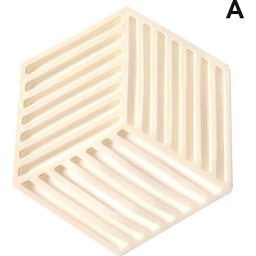 Cup Holder Coasters Anti-Scalding Hollowed Out Cup Coasters Heat Resistant Rubber Mat Non-Slip Pot Holder Table Placemat JS22