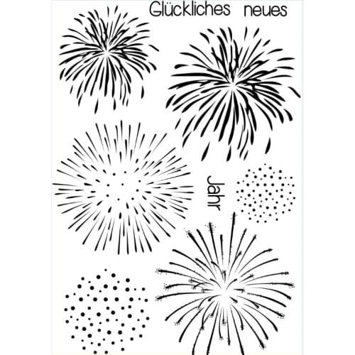 Fireworks Transparent Clear Silicone Stamp/Seal for DIY scrapbooking/photo album Decorative clear stamp