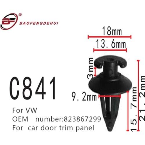For Volkswagen car door trim panel buckle, fastener Fender skirt screws Car interior clips