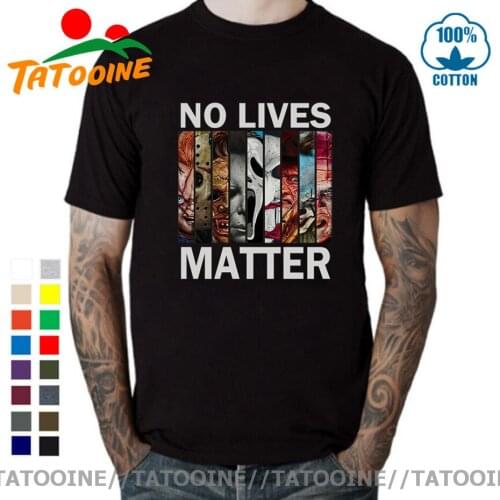Tatooine Happy Halloween With Scary Stuff Shirt Maniac Park Horror Movie Theme Park Jason Clown Saw T shirt No Lives Matter Tees