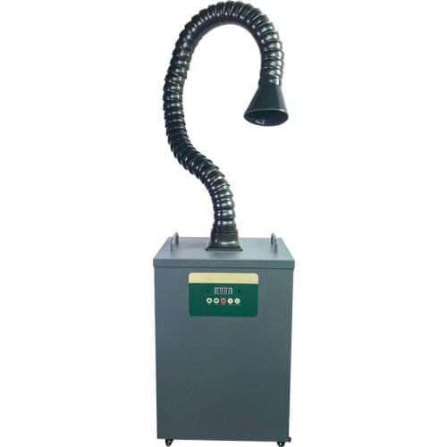 350W Soldering Fume Extractor Welding Smoke Exhauster Mobile Laser Cutting Fume Extraction Unit