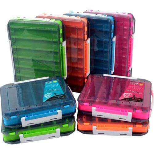 Fishing Box Lure Boxes Double Sided Use Bait Hook Case Organizer Fishing Accessories Large Capactity Lure Storage Fishing Tackle