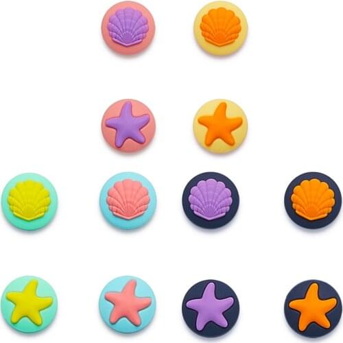 New Starfish Shell Thumb Stick Grip Cap Joystick Protective Cover for Nintendo Switch NS Lite Joy-con Controller Thumbstick Case