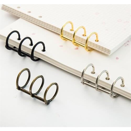 1 Pack Metal Loose Leaf Book Binder Rings Album Scrapbook Clips Craft Photo Album Metal Ring Binder School Office Supplies