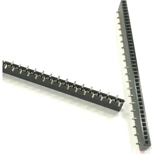 10pcs/lot 1.27 mm spacing 1 × 40p 40pin Female Header Connector single row bus vertical SMT single row socket