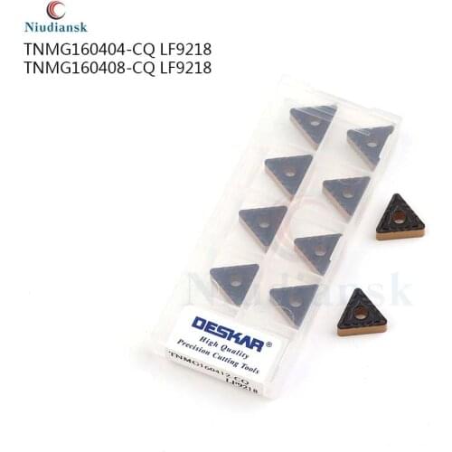 10PCS TNMG160404-CQ LF9218 TNMG160408-CQ LF9218 high quality carbide insert, rotatable twocolor turning tool, CNC machine tools