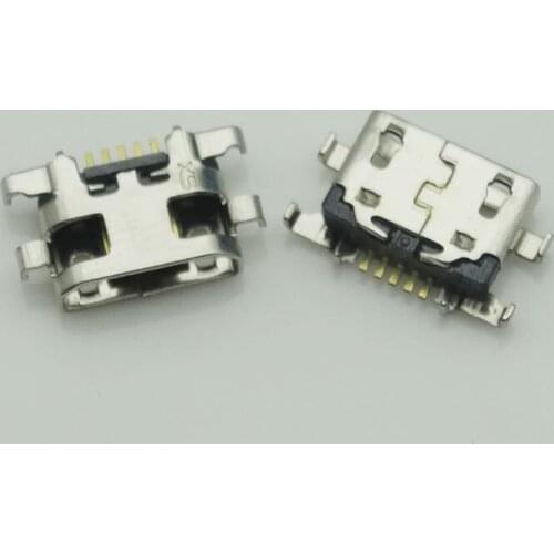 100pcs/lot For Samsung A10 A10s Motorola e5 play Micro USB Jack Charging Socket Port Plug Dock Connector Heavy plate 1.2mm