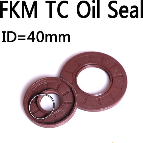 TG4 High Temperature Skeleton Oil Seal Radial Shaft Seal Fluorine Simmer Ring Rotary FKM Gasket ID 40mm