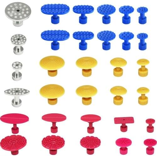 Paintless Dent Removal Puller Tabs Dent Repairs Tools Set Aluminium Glue Pulling Tabs Auto Body Kits 32pcs
