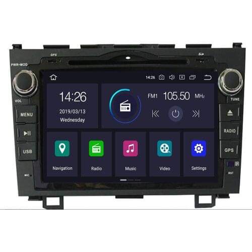 Android 10 8 core 2din For Honda CRV CR-V 2007-2011 Car DVD Navigation GPS HD Radio wifi obd2 playper rds video glonass usb DAB