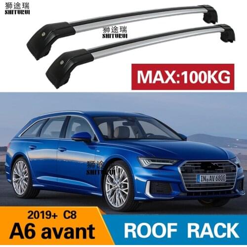 2Pcs Roof bars For A.udi - A6 Avant (C8, 4A5) [2018-2020] Aluminum Alloy Side Bars Cross Rails Roof Rack Luggage Carrier