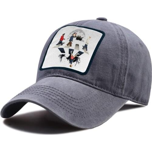 Upside Down Cartoon Print Baseball Caps Outdoor Cotton Snapback Hat Hip Hop Unisex Riding Hats Breathable Summer Baseball Cap