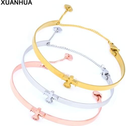 XUANHUA Wholesale Stainless Steel Chain Link Bracelet Adjustable Bracelet Fashion Friendship Chain Bracelets For Women 2019