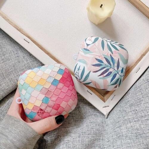 Gradient Fish Scales Earphone Cases for Beats Powerbeats Pro Case Matte Plastic Charging Box beatspro Protect Accessories Cover