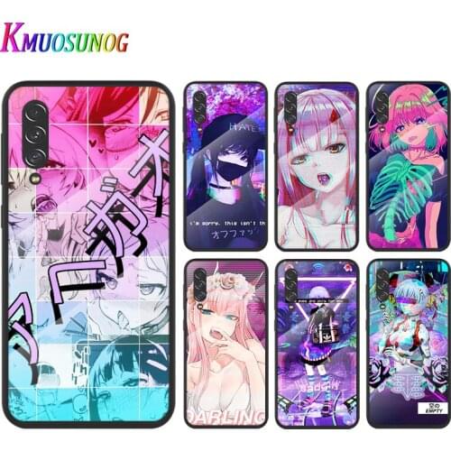 Anime Vaporwave For Samsung Note 20 10 9 8 Ultra Lite Plus 5G A70 A50 A40 A30 A20 A10 Tempered Glass Phone Case