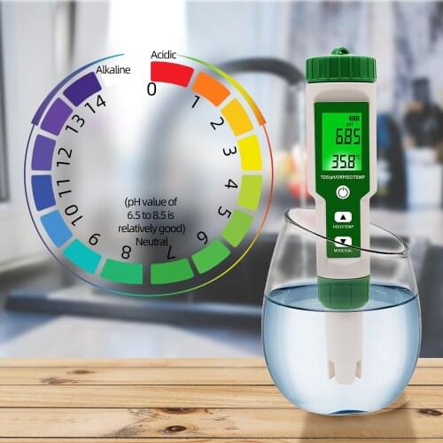 EZ-9910 5-in-1 digital water quality Meter PH/TDS/EC/ORP/temperature Replace Probe tester pen waterproof multi-function meter