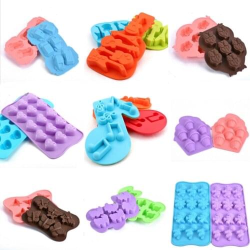 Chocolate Molds Cake Decorating Tools 3D Candy Gummy Silicone Mold Dessert Mold DIY Baking Cookie Tray For Cake Craft
