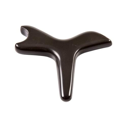 Natural brown Xuanhuang scraping stone needle for foot acupuncture massage treatment