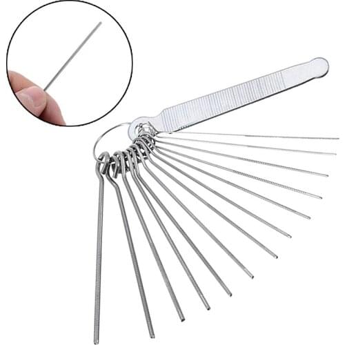 Guitar Nut Slotting File Tool 13 String Sizes Saw Rods Slot Filing Set for Stainless Steel Guitar Nut Slotting Repair Set