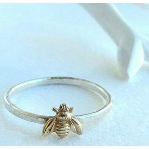 Bee Ring New Bee Rings Silver Plated Color Separation Ring For Women Fashion Rings Jewelry Accessories