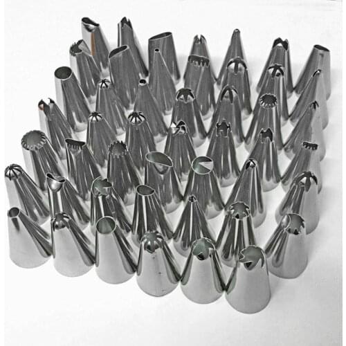 Cake Decorating 48Pcs/set Good Quality Stainless steel Icing Piping Nozzles Pastry Tips Set Cake Baking Tools Accessories