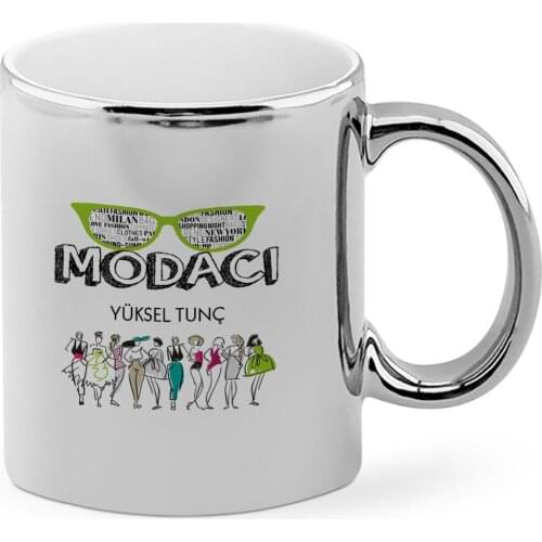 Personalized Professional Fashionista Chrome Mug Cup-1