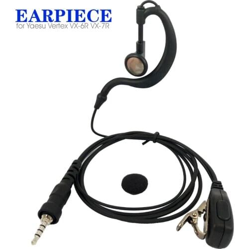 PTT G-Shape Earpiece Headset MIC For Yaesu Vertex VX-6R VX-7R FT-270R FT-277R VX-120 VX-127 VX-170 VX-177 Walkie Talkie Radio
