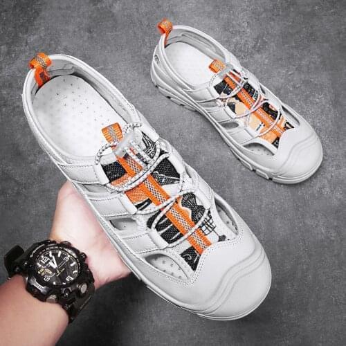 Brand Men Sandals Soft Casual Roman Shoes Outdoor Breathable Mens Sandals Summer Comfortable Light Sandalias Hombre Plus Size 44