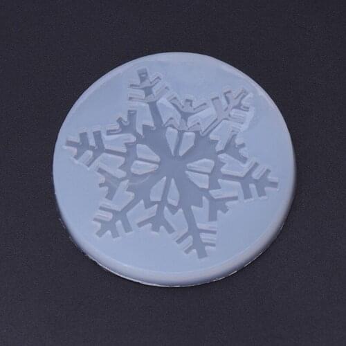 Silicone Mold Snowflake Christmas DIY Crafts Jewelry Making Pendant Epoxy Resin